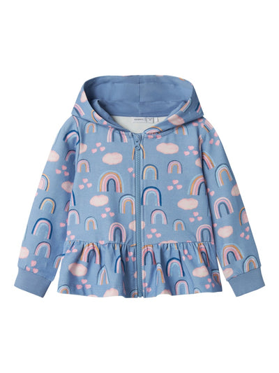 Name it Mini Girls Hooded Zippy Sweat Cardigan