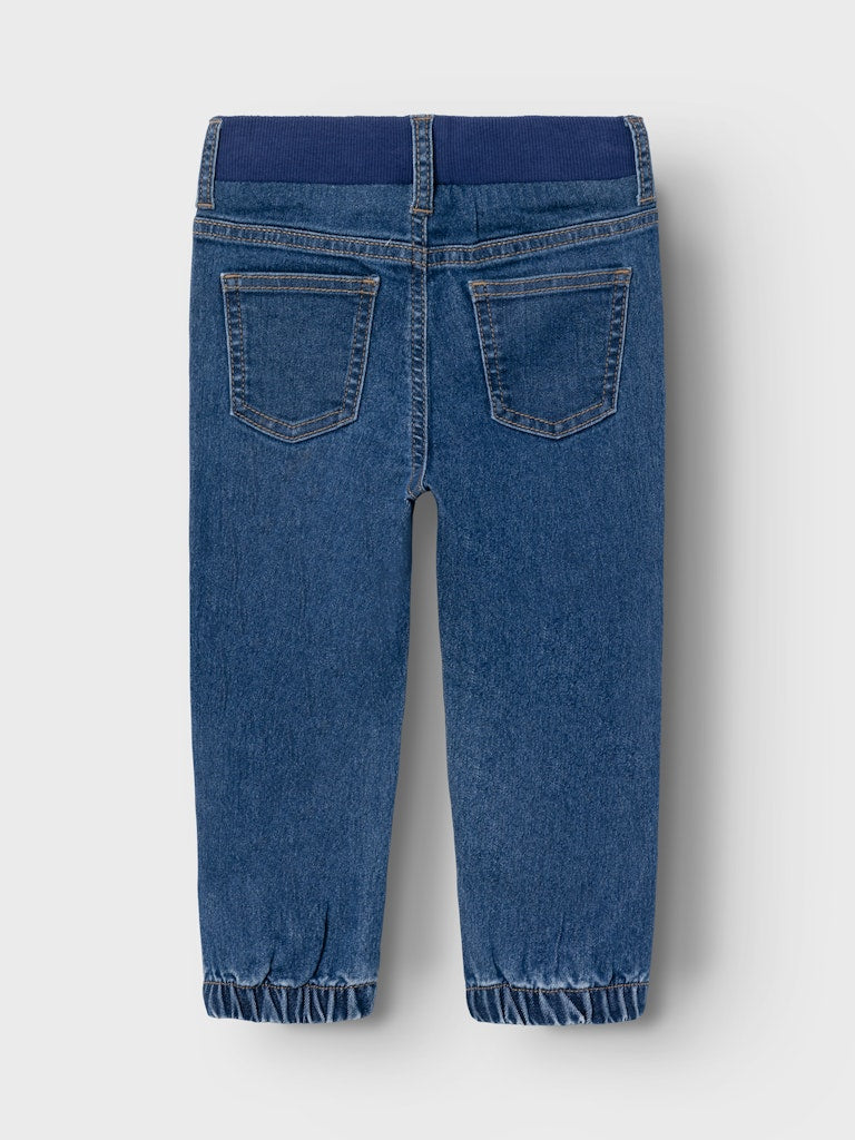 Name it Mini Girl Pull-Up Jeans - Dark Denim