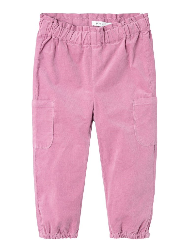 Name it Mini Girl Pink Corduroy Pull-Up Pants