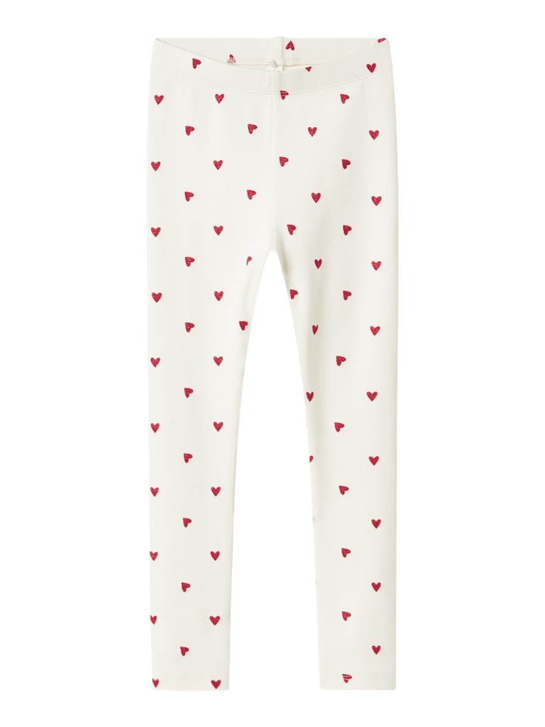 Name It Mini Girls Cotton Leggings - Hearts