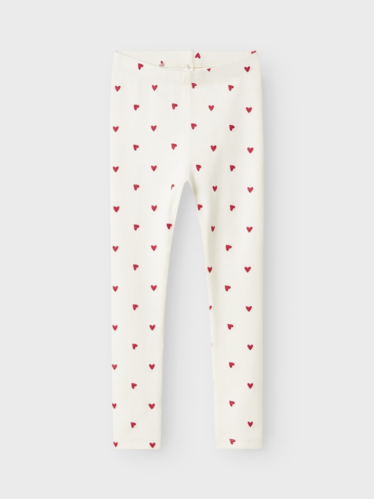 Name It Mini Girls Cotton Leggings - Hearts