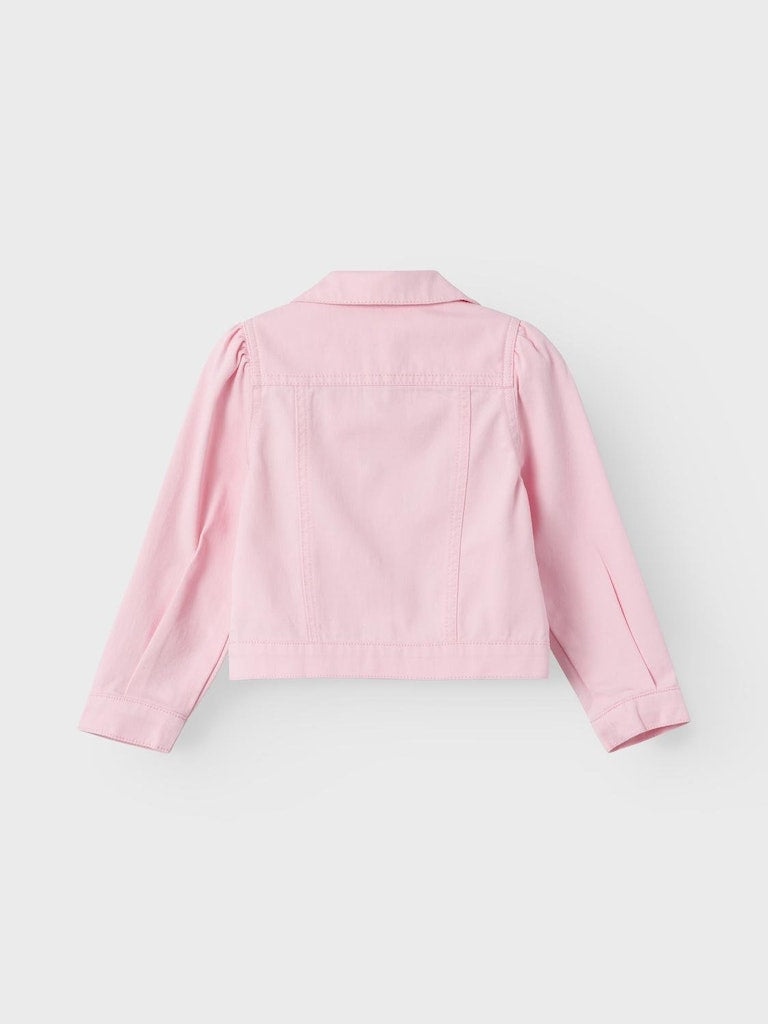 Girls denim jacket shops pink