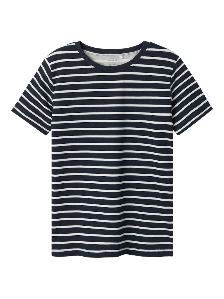 Name it Boys Short-Sleeved T-Shirt - Navy Stripe