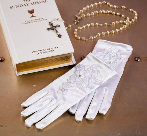 Communion Gloves - P322 Olive