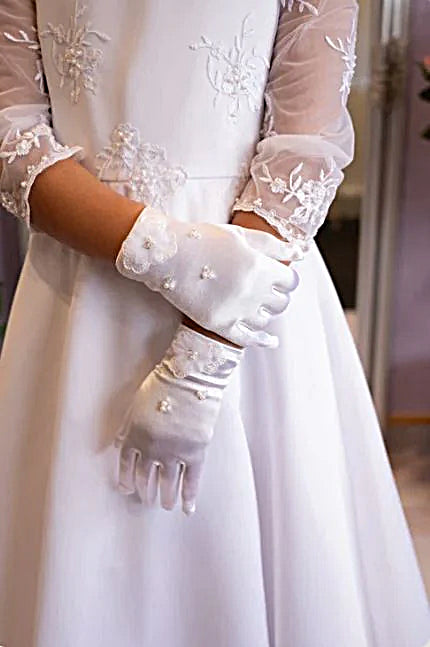 Communion Gloves - P323 Paige