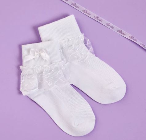 Communion Socks - P338 Elsie