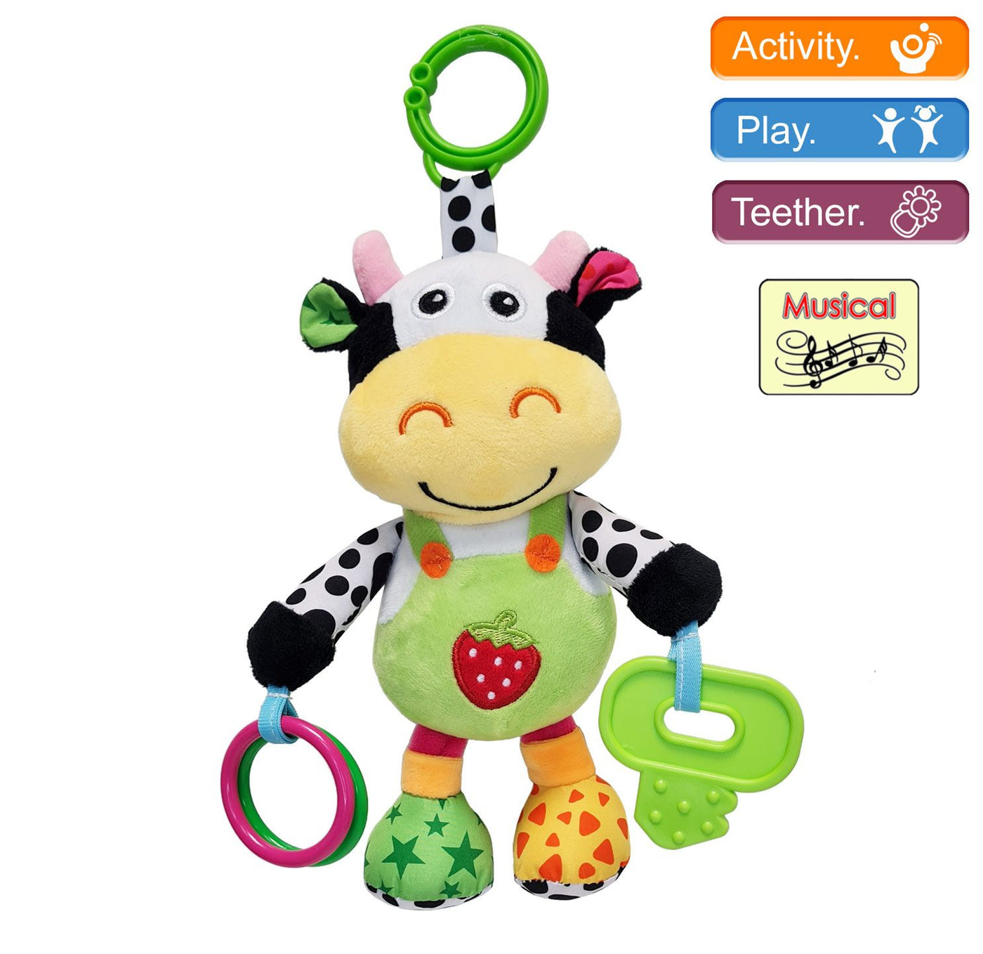 Musical Plush Activity Cow Toy