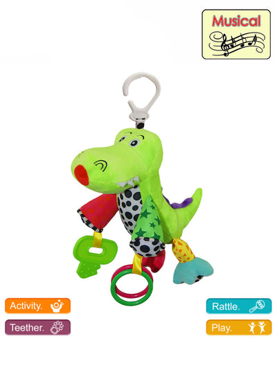 Musical Plush Activity Crocodile Toy