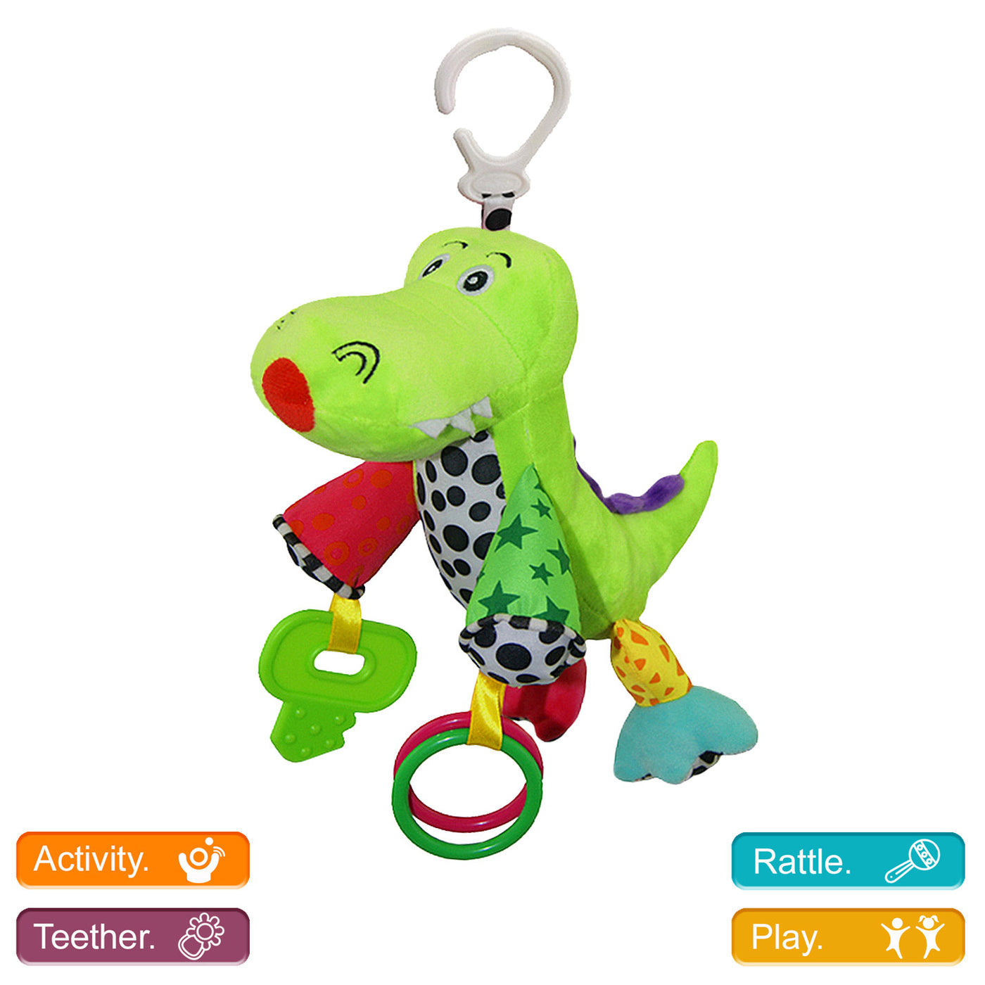 Musical Plush Activity Crocodile Toy