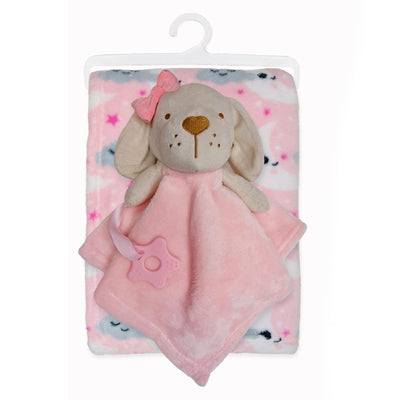 Fleece Baby Blanket with Puppy Comforter