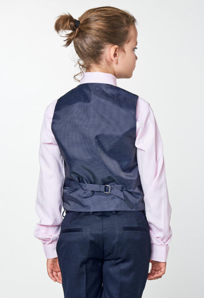 Boys Communion Navy Waistcoat by Spagnolo