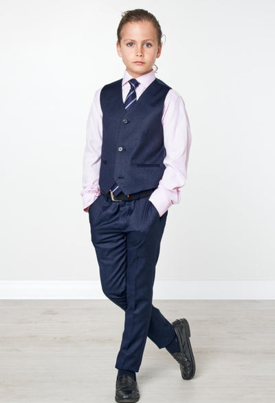 Boys Communion Navy Waistcoat by Spagnolo