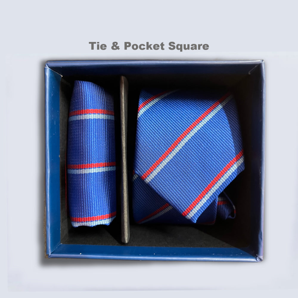 Spagnolo Boys Tie with Matching Pocket Square