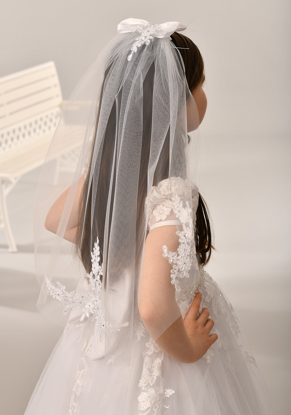 First Holy Communion Veil - V010 by Sweetie Pie