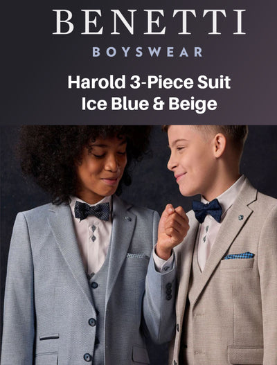 Benetti Boys HAROLD 3-Piece Suit - BEIGE